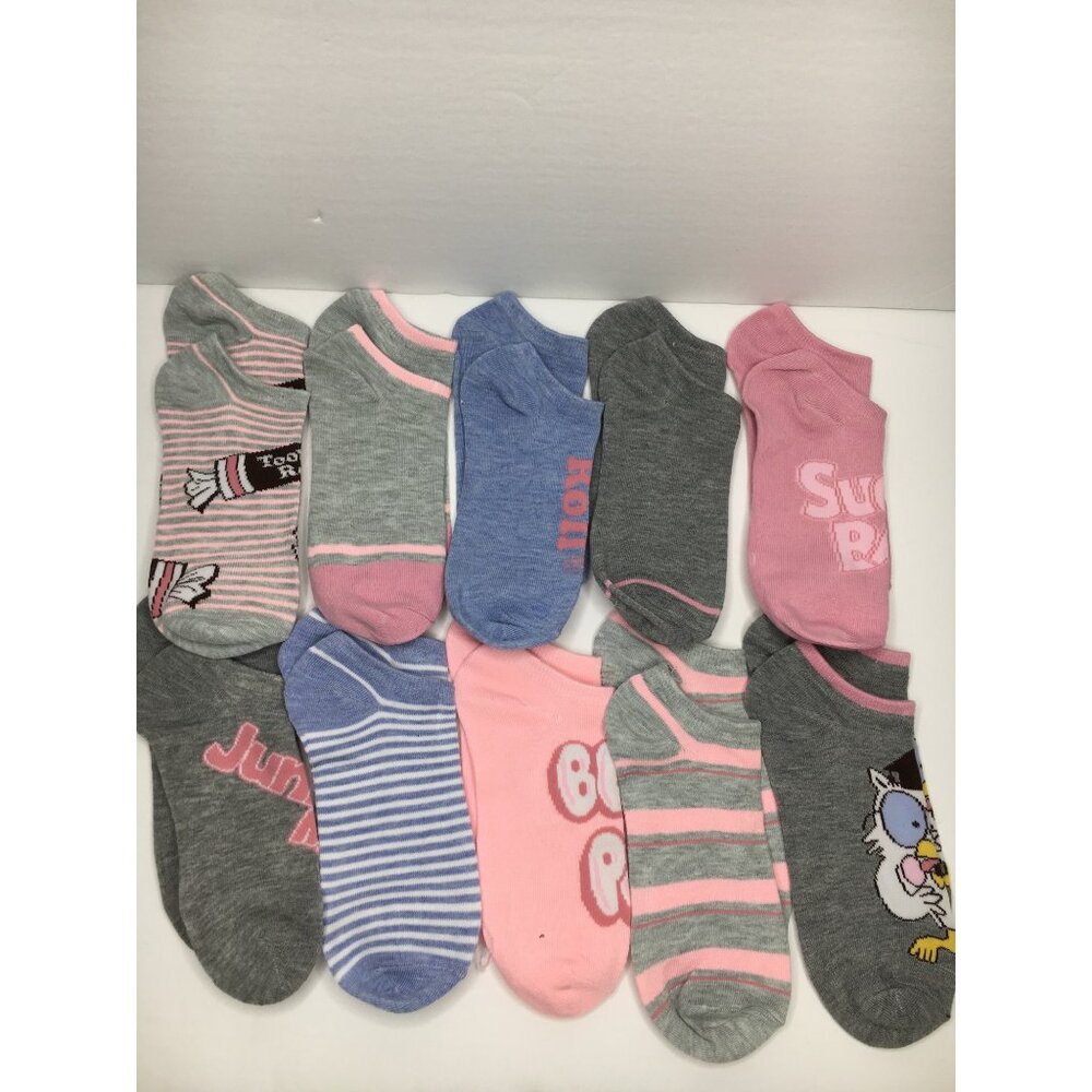 Pickle & Dot Tootsie Pop Candy Socks 10-Pair Pack Blow Sugar Baby Junior Mints